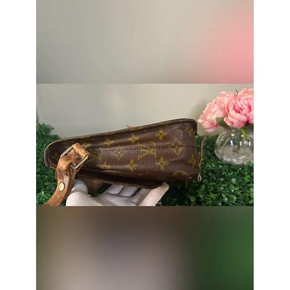 Louis Vuitton Cartouchière MM Monogram Shoulder Bag Vintage Project Piece